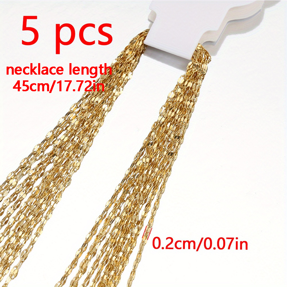 5 METERS 2MM THIN Gold PLATED METAL CHAIN FOR JEWELRY MAKING