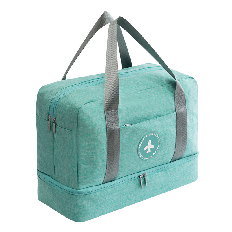 Bolsa de viaje plegable de gran capacidad, bolsa de viaje plegable para  separación en seco y húmedo, bolsa de viaje plegable portátil de fin de  semana