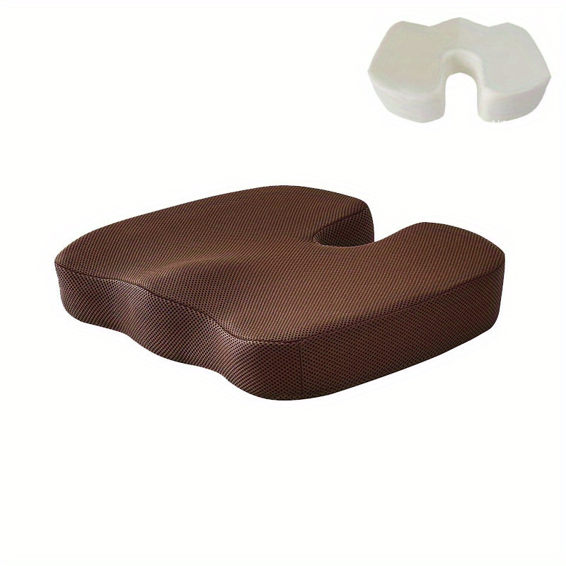 TushGuard Seat Cushion for Office Chair Memory Foam Non-Slip Desk Chair  Cushion Back, Coccyx, Sciatica, Tailbone Pain Relief Butt Pillow for Office