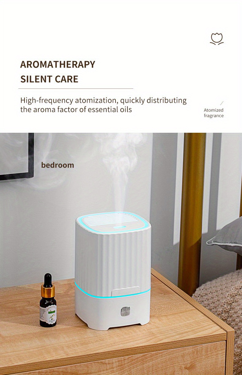 1pc 7 color led ultrasonic aromatherapy diffuser aroma essential oil diffuser air aromatherapy machine usb personal desktop noiseless cool mist humidifier with auto off protection for home bedroom or dormitory details 7