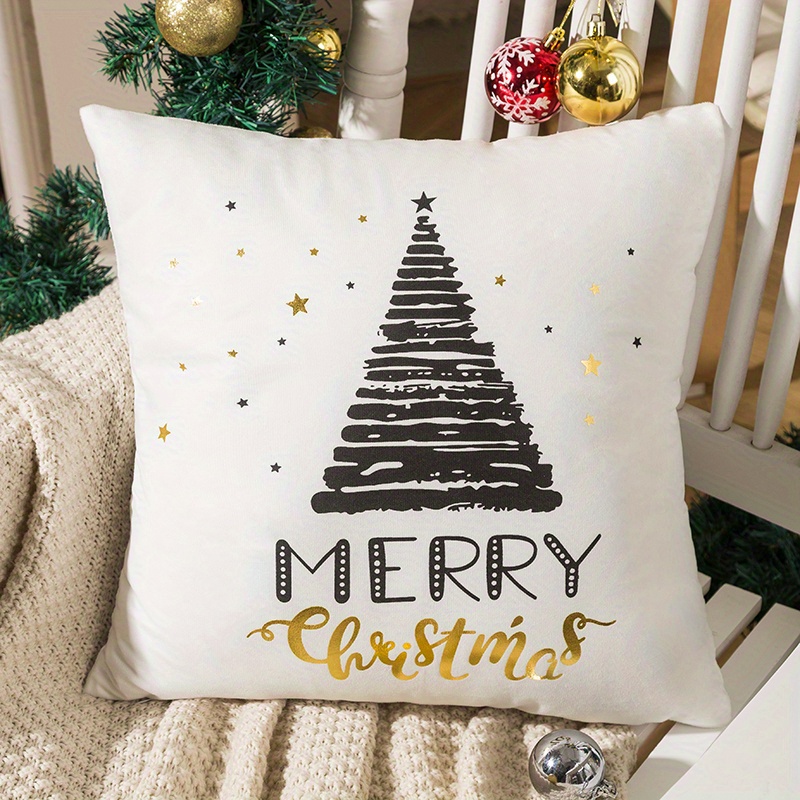 Christmas Walnut Soldier Christmas Tree Throw Pillow Cover - Temu