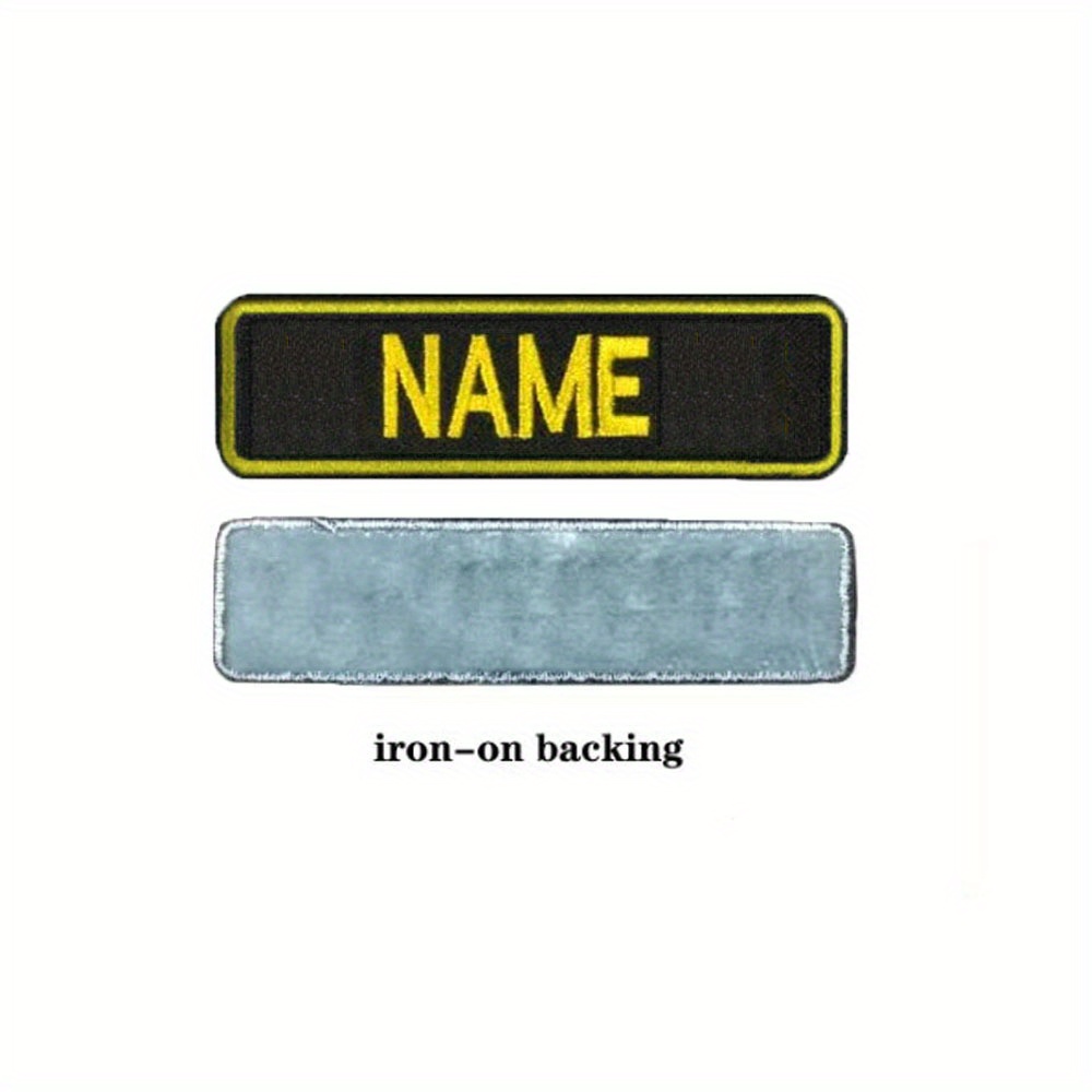 Custom Iron-On Embroidered Name Patch