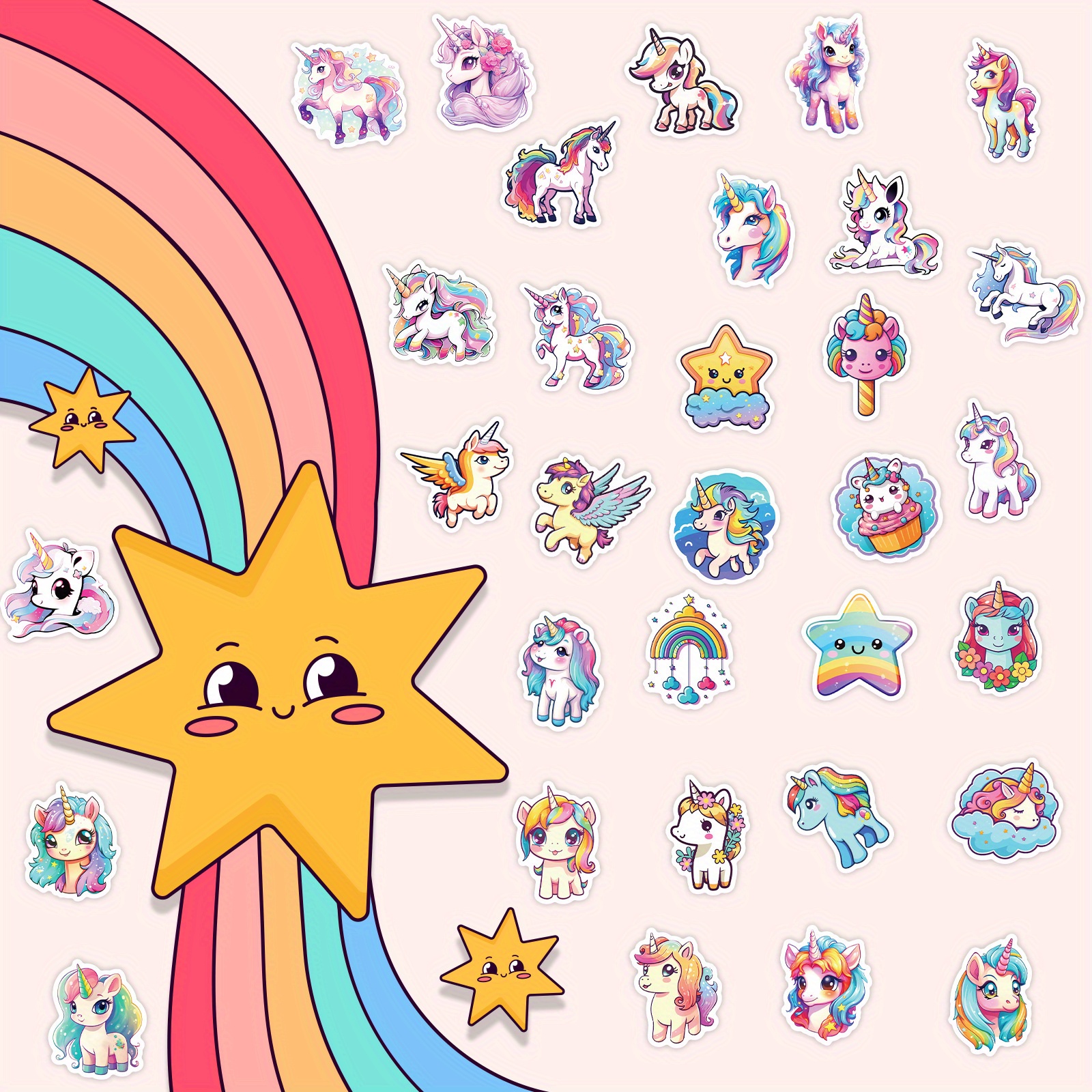 Rainbow Unicorn - Unicorn Gifts - Unicorn Gifts - Sticker