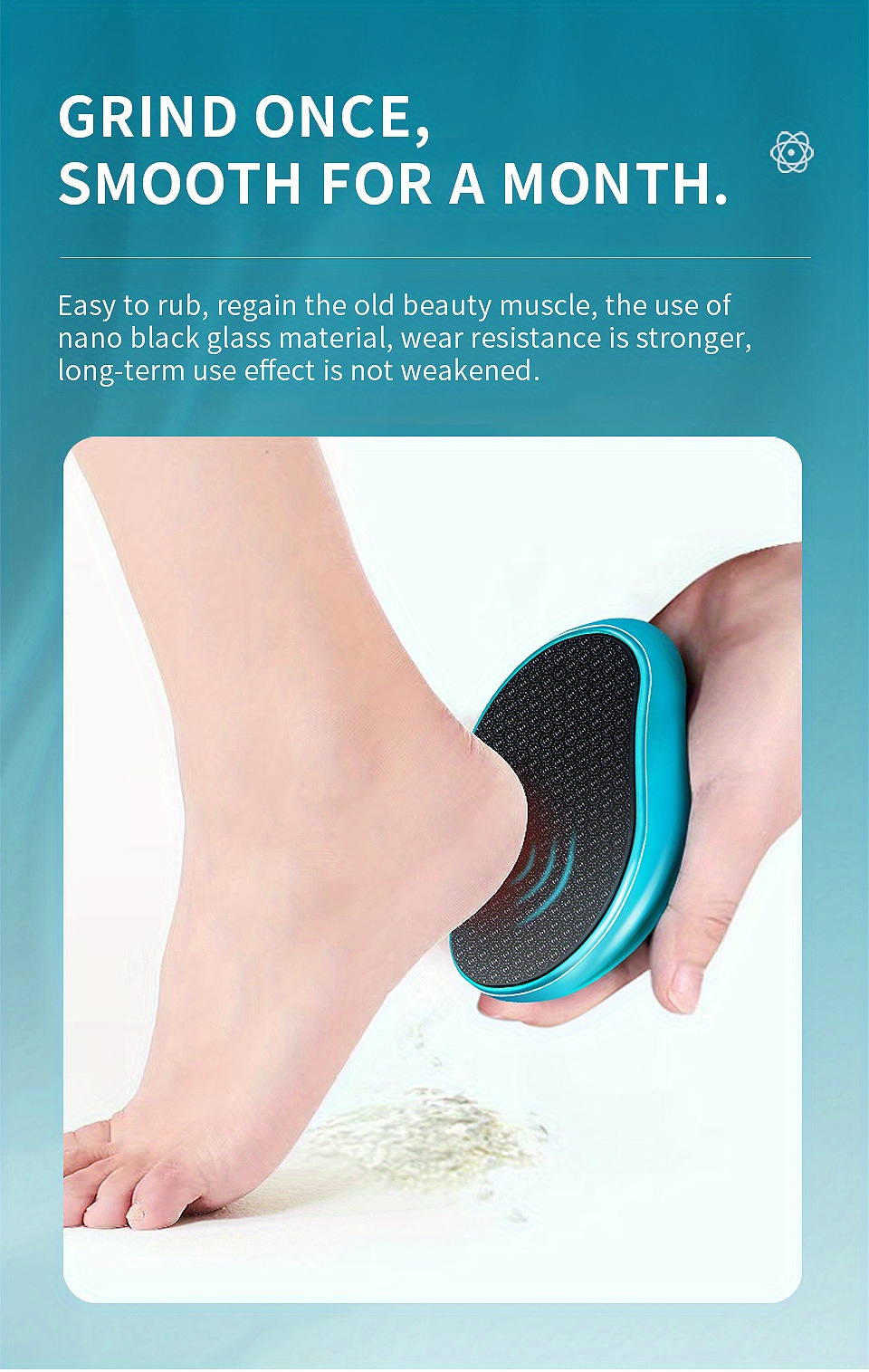 Original Foot Scraper & Callus Remover - all in one Glass Foot