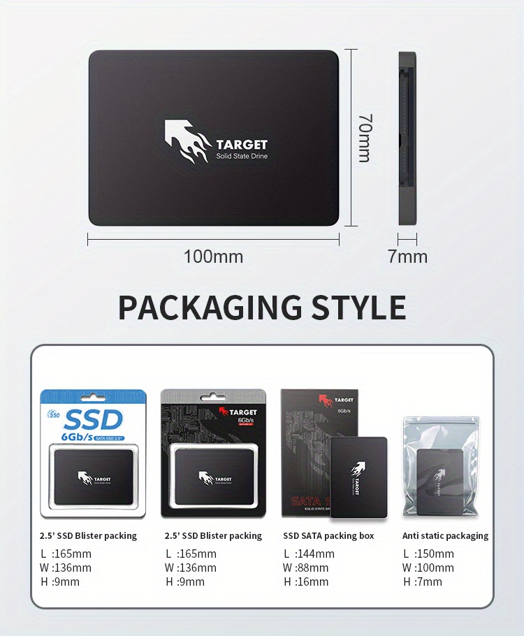 Target Disque Dur Interne SSD 2TO SATA III 2.5