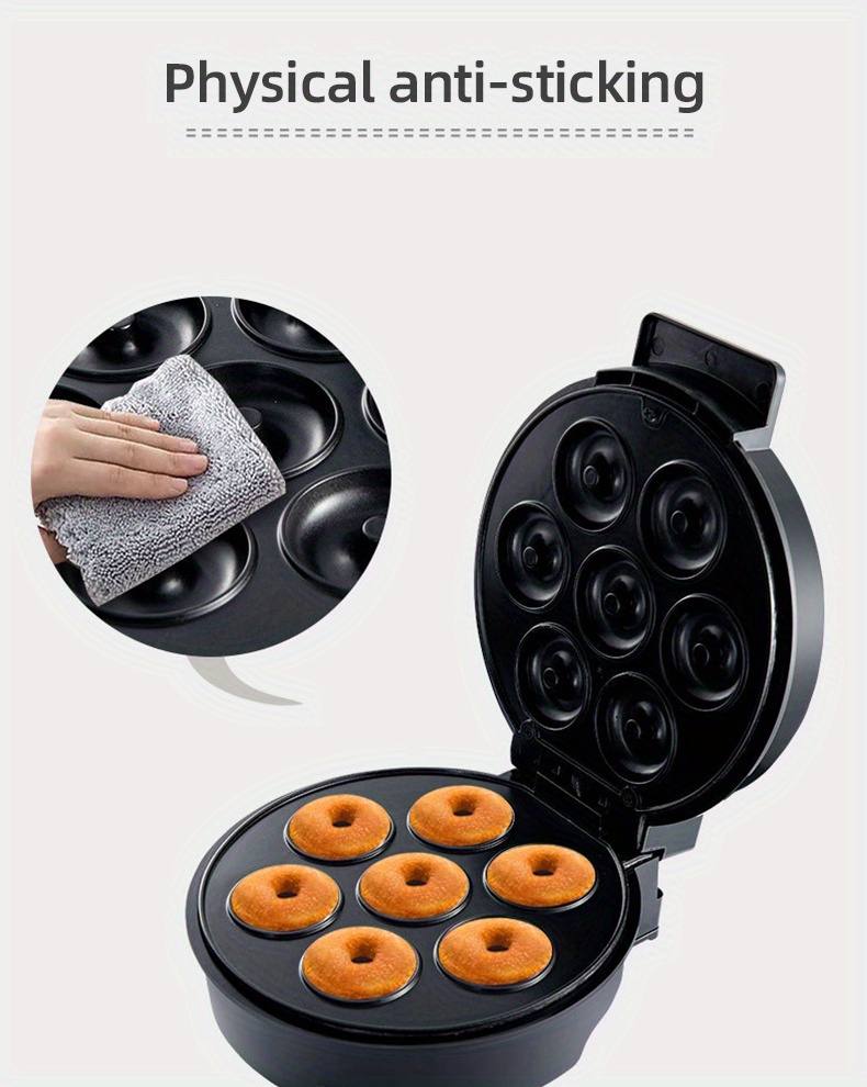 Mini Donut Maker Machine, Electric Non Stick Doughnut Maker, Toaster Donut  Machine for Home Snacks Dessert with Non Slip Feet, Breakfast Maker, Baking