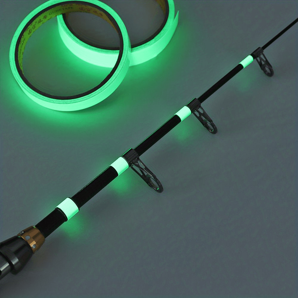 Fishing Rod Luminous Tape Self Adhesive Glow Stickers Fluorescent Tape  Fishing Tool Warning Stickers Waterproof Tape Fishing Rod Luminous Tape
