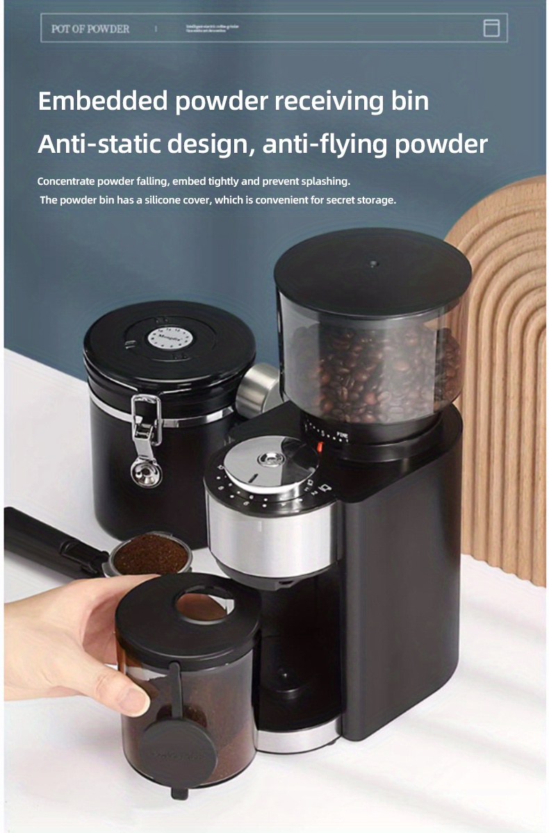 Small Italian Electric Bean Grinder Perfect For Home Use And - Temu