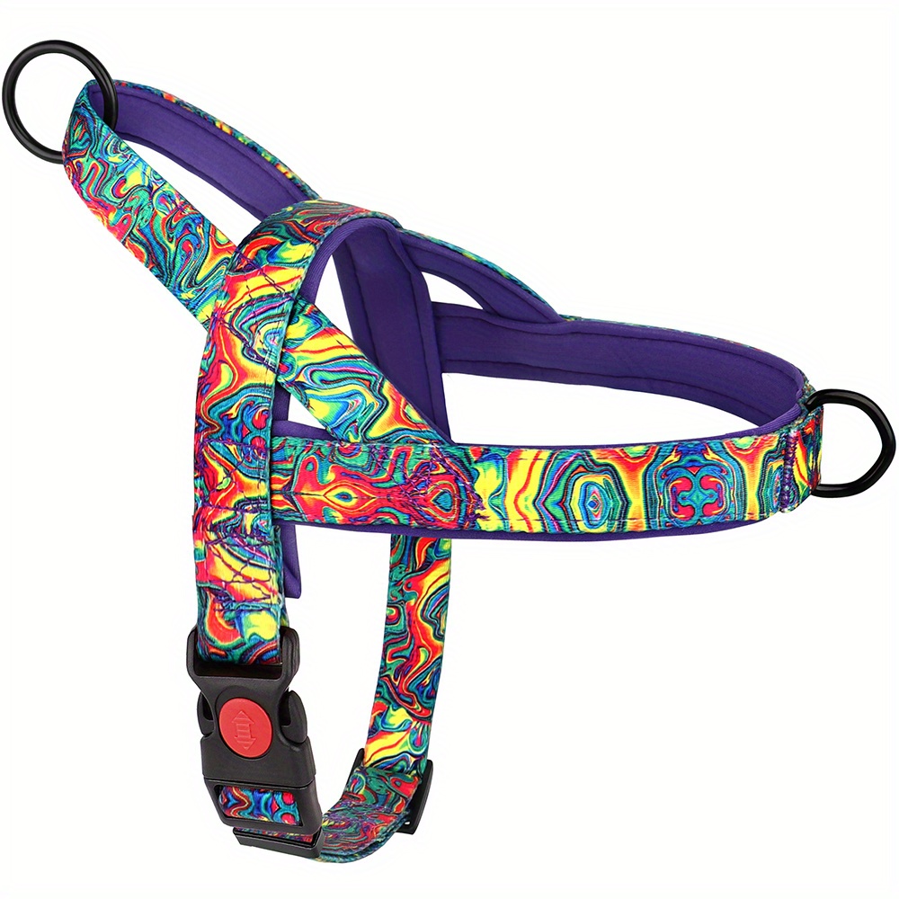 TEMU No-pull Safety Dog Leash Nylon Medium-large Dog Leash Padded Pet Bulldog Vest Durable Adjustable Medium-large Dog, Without Battery