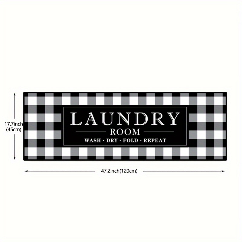 Rustic Rug Runner Non Slip Floor Mat Mudroom Laundromat Kitchen Bathroom