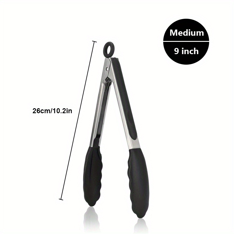 OXO GOOD GRIPS STAINLESS STEEL KITCHEN TONGS WITH SILICONE HEAD 9