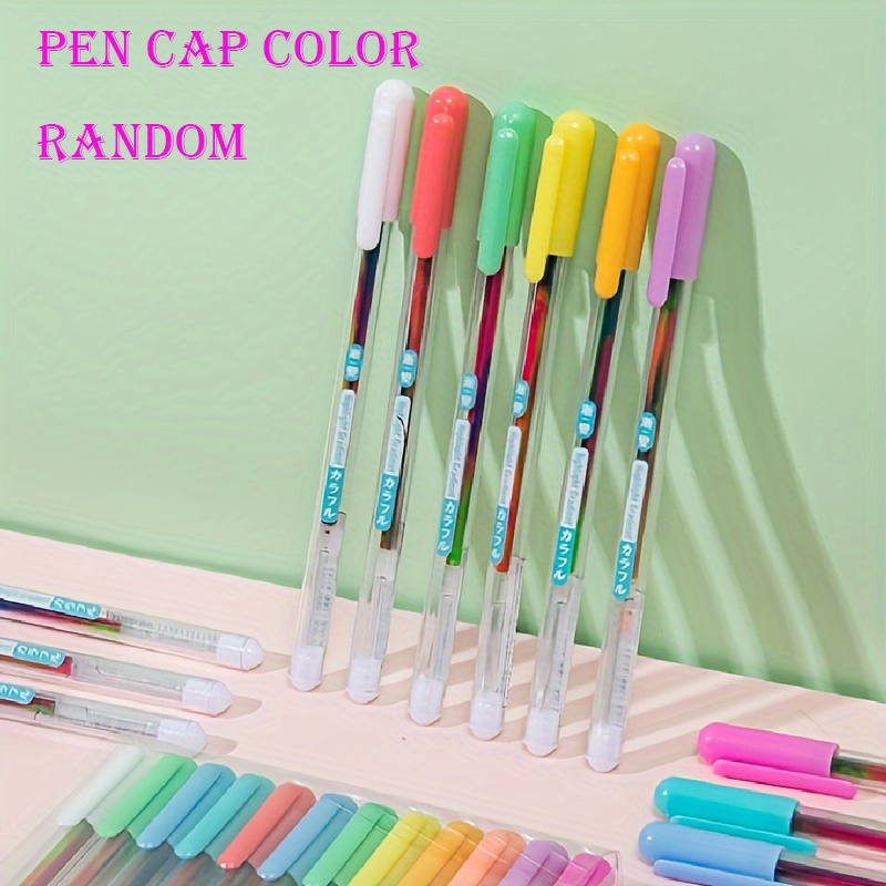 Retractable Gel Pens Fine Rainbow Gradient High Gloss - Temu
