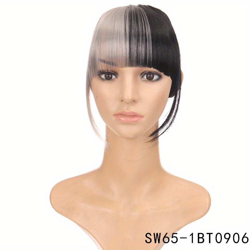 Ruched Pre-shaped Side-swept Bang Look Tube Undercap white