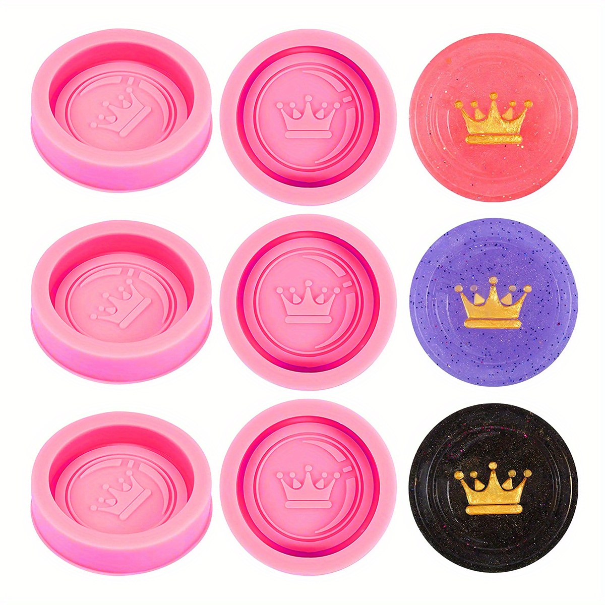 6pcs Hot Pink Silicone Mold For DIY Home Decoration, Soap Making, Baking  Tool Jewelry Pendant Silicone Mold, Chessboard Epoxy Resin Casting Mold  Cheap
