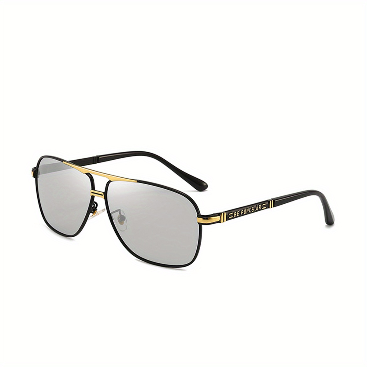 Polarized Photochromic Sunglass Women Men Double Bridge - Temu