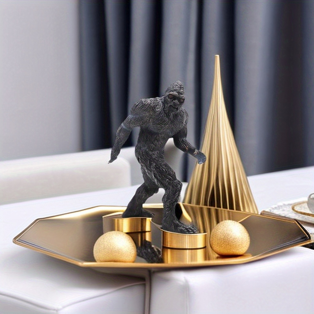 Abaodam Household Decor Office Decorations Gold Decorations Table Top Decor  Gorilla Statue Props Resin Crafts Decor Resin Gorilla Decoration Decorate