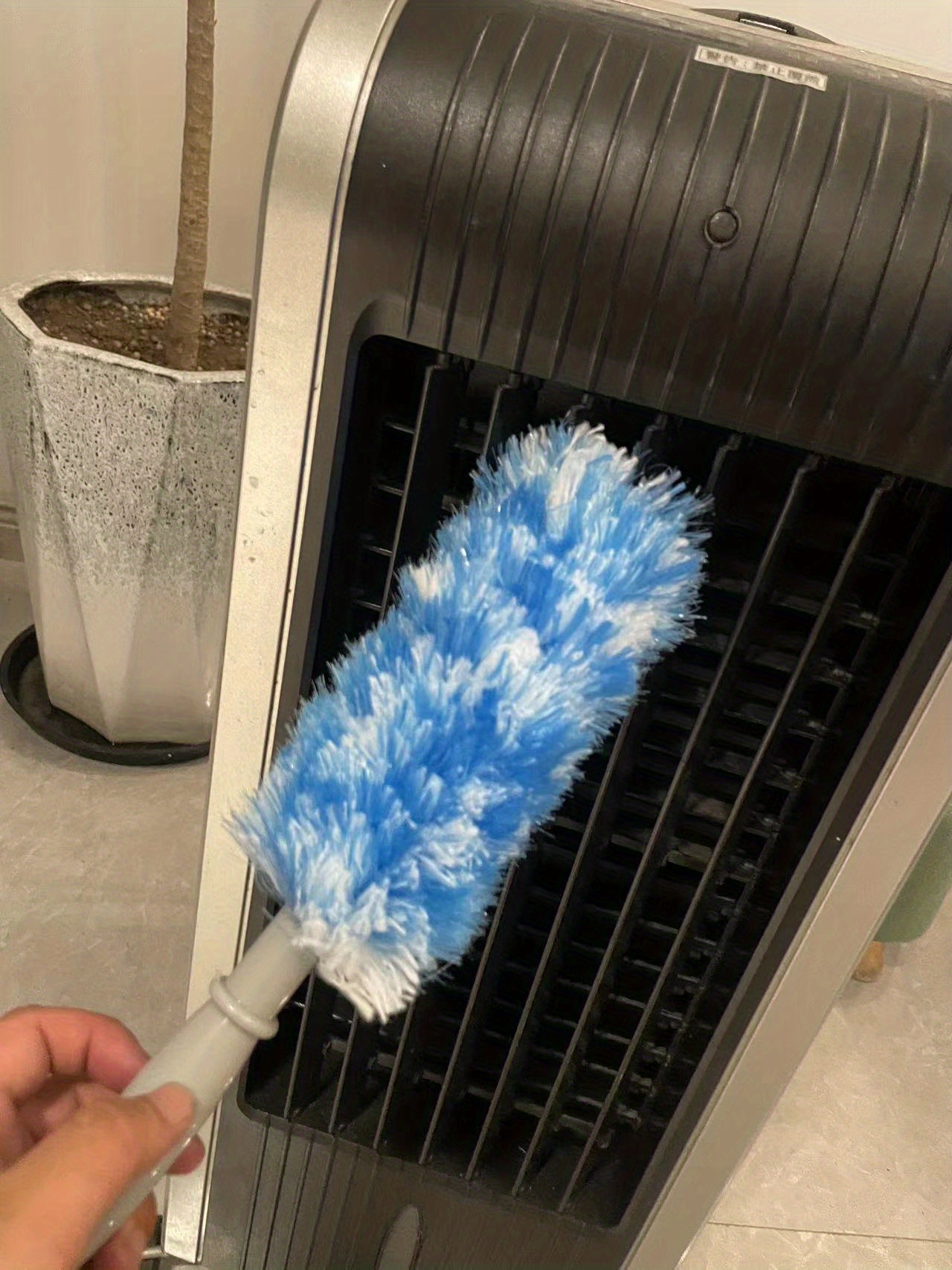 Fan Brush Air Conditioner Dust Brush Sweeping Long Handle - Temu