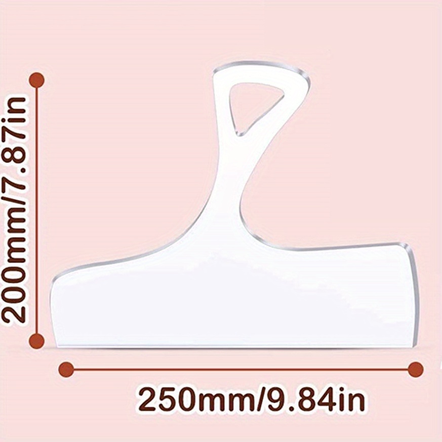 Router Templates for Woodworking, Cutting Board Handle Template, Clear Acrylic Templates Style C, Size: 20cmx25cm