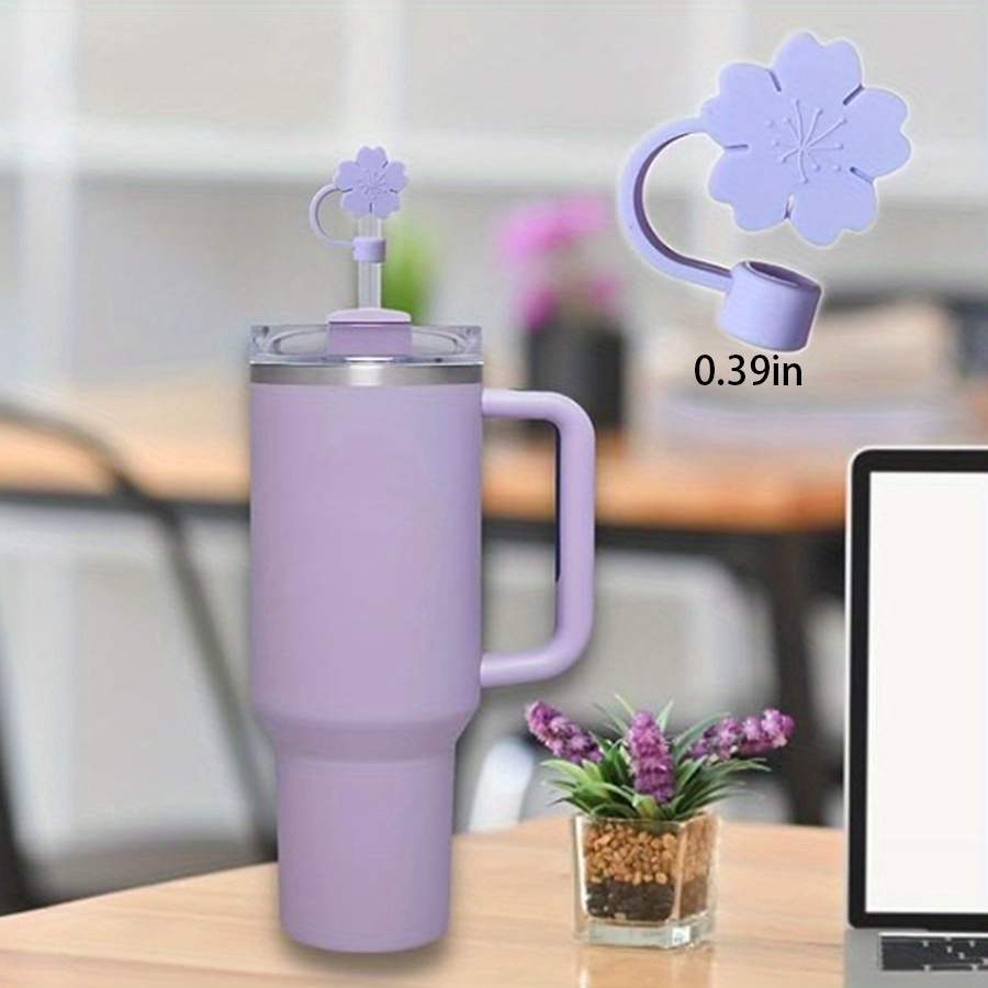 Silicone Straw Cover, Flower Straw Cover, Compatible With Stanley 30&  Tumbler, Flower Cute Shape Straw Cover, Straw Cover, Straw Cover, Reusable  Straw Protector, Cup Accessories, Christmas Decorations - Temu