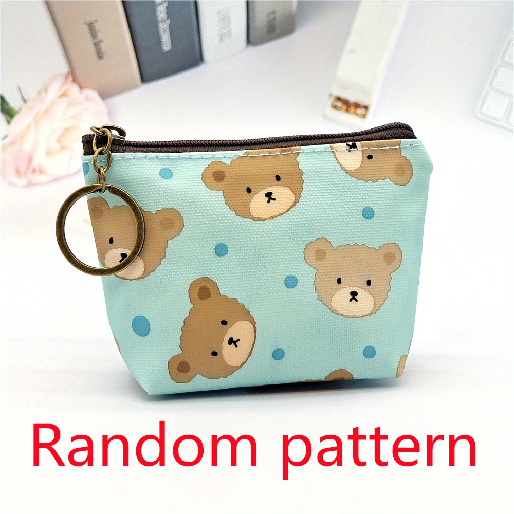 Coin Purse - Green Teddy Bear