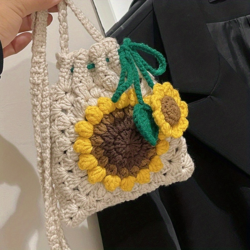 Knitted Sunflower Crossbody Bag – wickedafstore