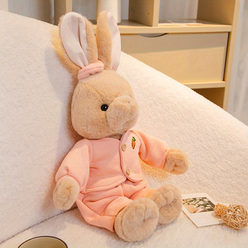 Peluche lapin doux 9.8 « - Pâques White Lop Eared Rabbit Animal en