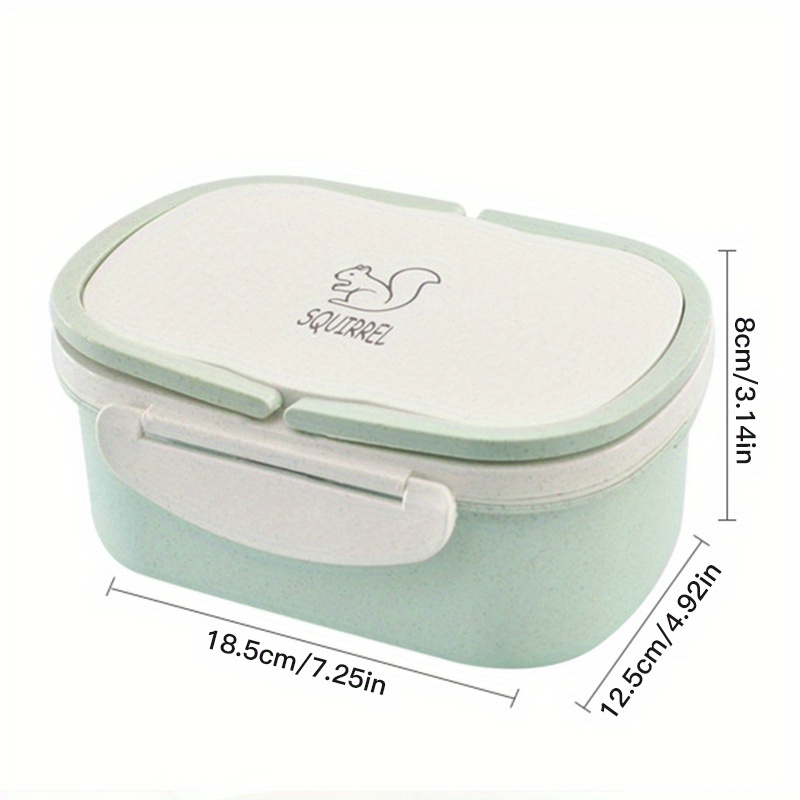 Double Layer Lunch Box With Handle Portable Bento Box Insulated Lunch