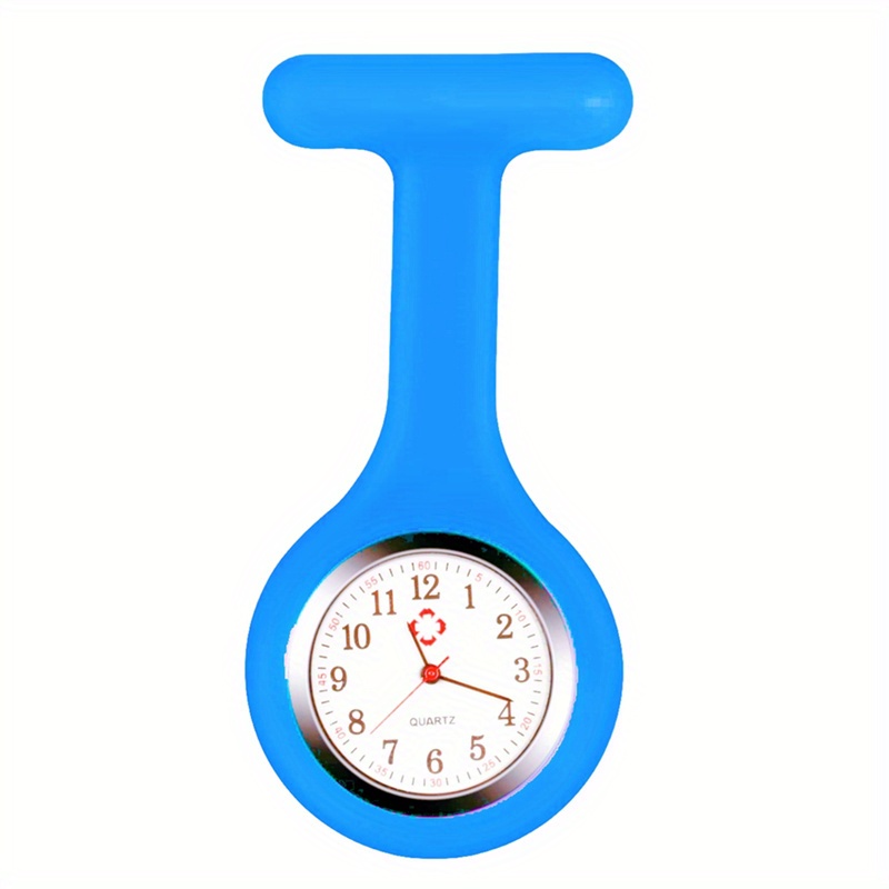 Reloj de enfermera para estudiantes de medicina, médicos, mujeres y hombres  con segunda mano y esfera fácil de leer las 24 horas, banda de silicona