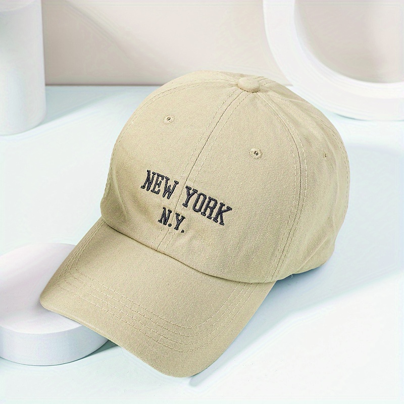 Nyc Embroidery Casual Baseball Light Blue Unisex Washed Denim Sun Hat  Adjustable Dad Hats For Women Men - Temu United Arab Emirates