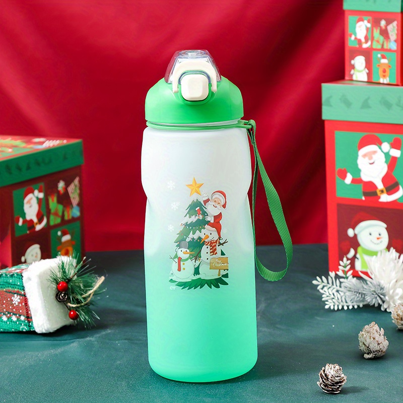 Personalised Christmas Elf Santa Cup With Straw Santa Drinks Bottle  Christmas Straw Bottle Tumbler Kids Christmas Cup Christmas Gift 