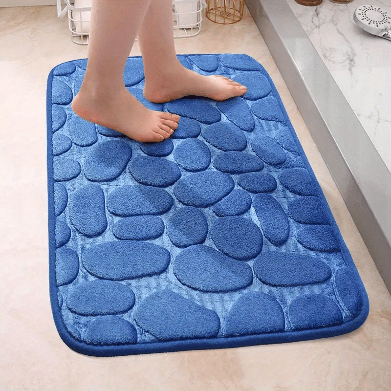 Bathtub Mat Non-Slip Rubber Shower with Drain Holes Suction Cups, Quick  Easy Cleaning, Feet Massage, Bath for Tub & Stall Bathroom