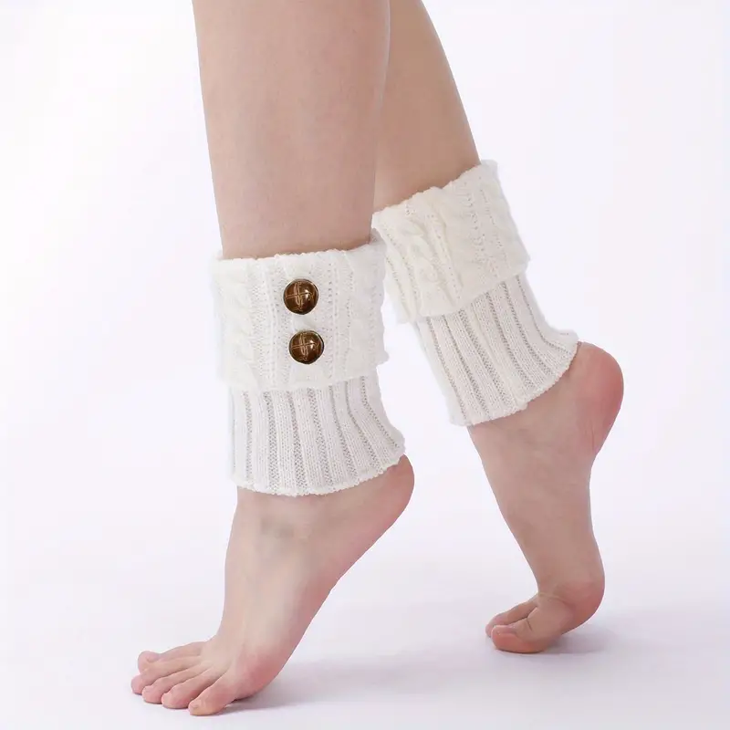 Short Boots Socks Warmers Crochet Knitted Boot Cuffs Leg Temu