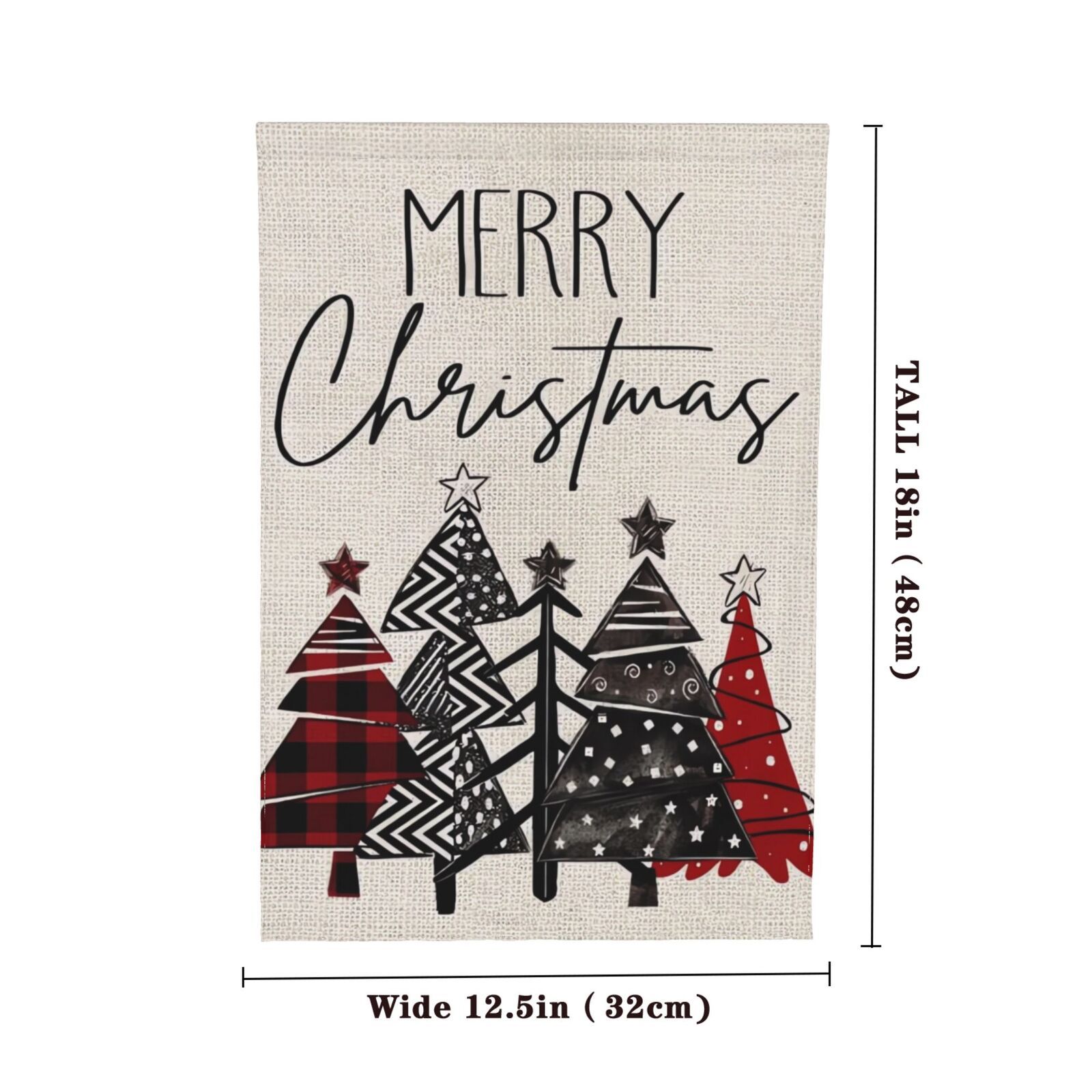 Merry Christmas Garden Flag, Winter Outdoor Christmas Decorations ...