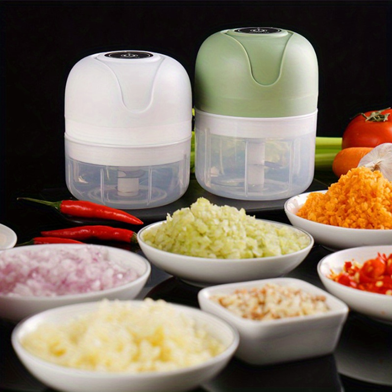 Intelligent Electric Garlic Machine Portable Garlic Cutting Kitchen Gadgets  For Home Kitchen Restaurant Use