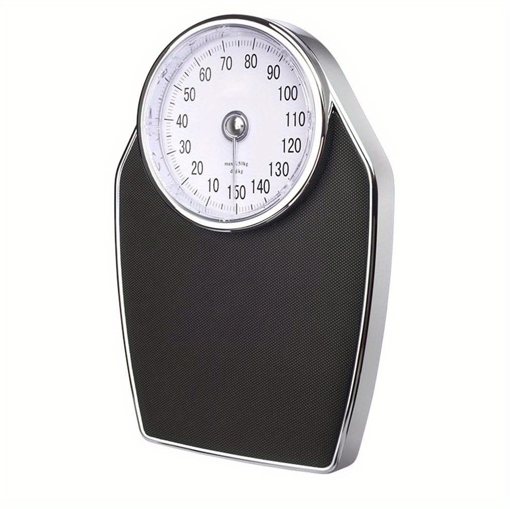Black Mechanical Bathroom Body Scale Weight Control 160kg