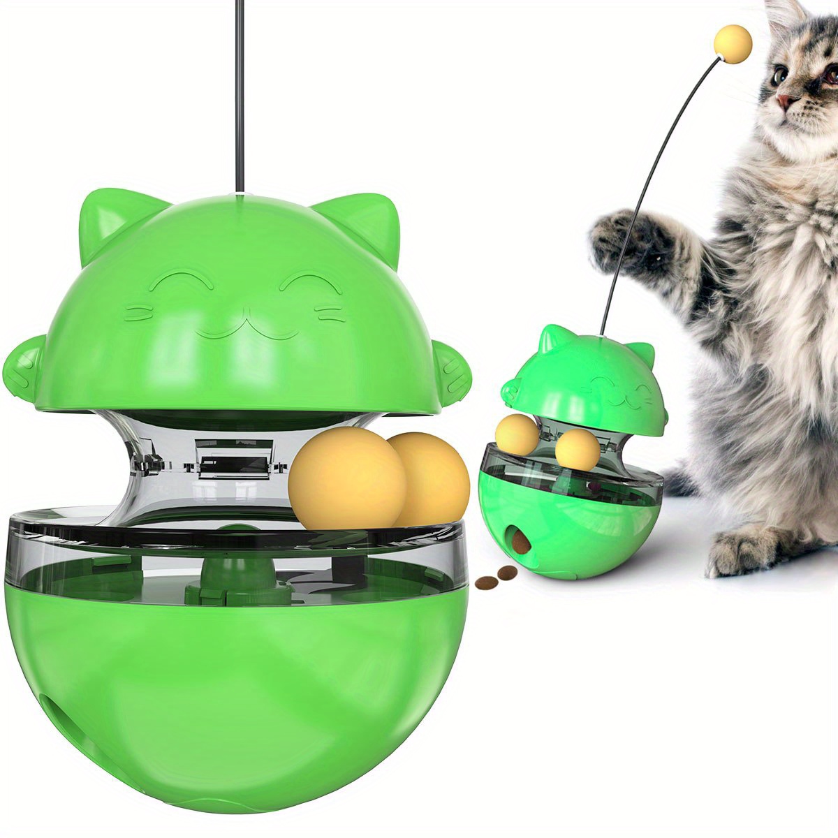 Cat Toy 1 Cat Treat Dispensing Toy Funny Tumbler Interactive - Temu