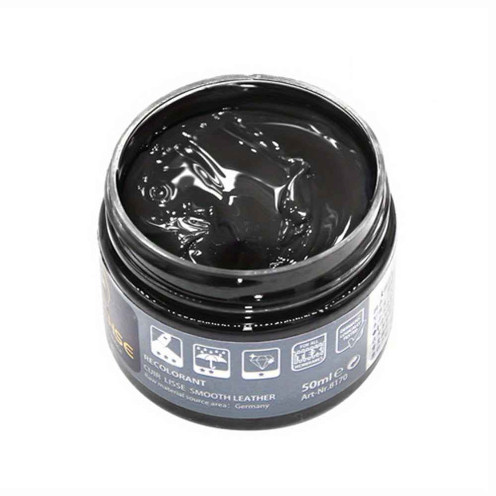 50ml Black Leather Care Paint Leather Repair Paste Shoe Cream for Sofa Car  Seat Scratch Crack