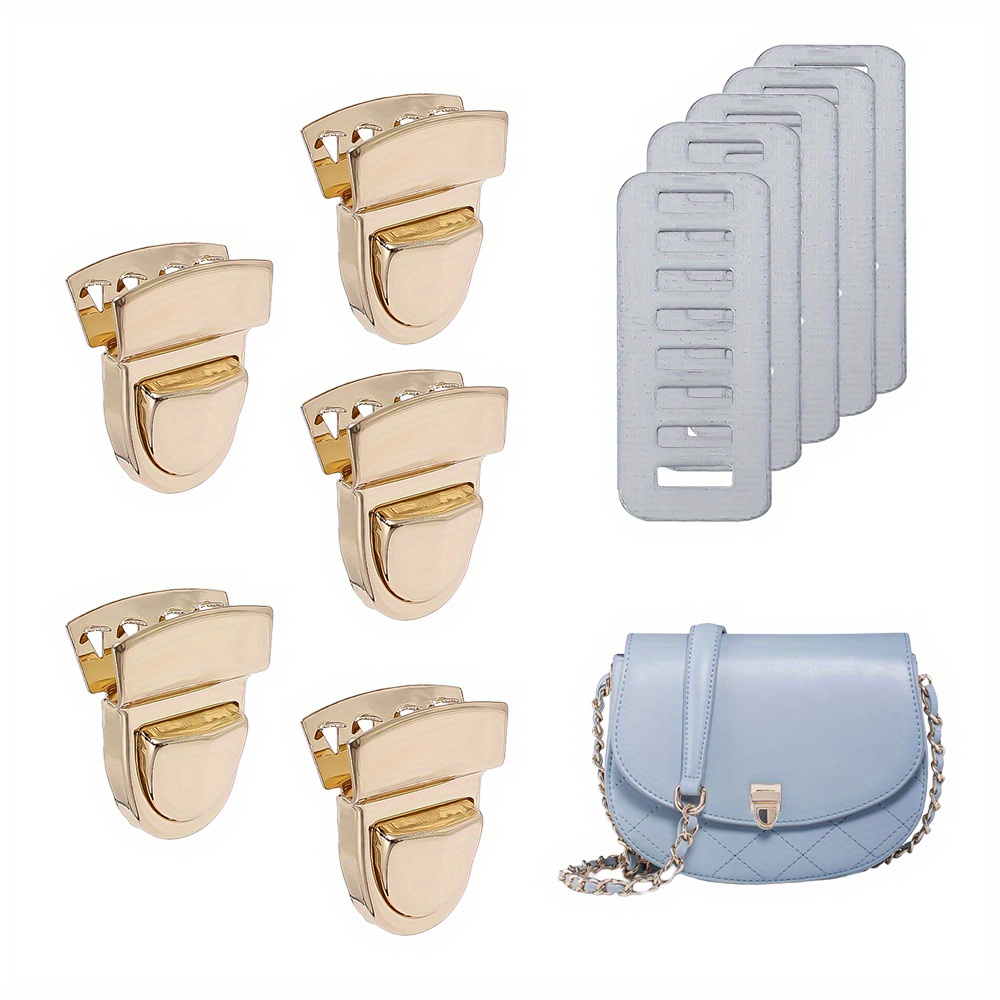 Metal Bag Turn Lock Leather Craft Women Bag Handbag Shoulder - Temu