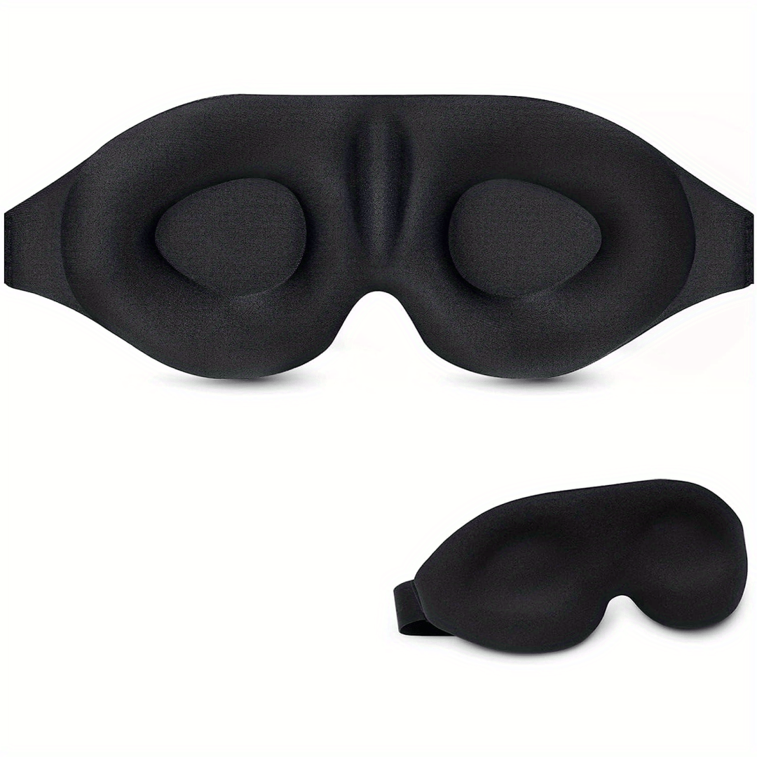 Viedouce Antifaz para Dormir, Máscara de Ojos 3D,Máscara para Dormir con  Ajustable Correa,Antifaces para Ojos,Cómodo Transpirable y  Compacta(3D-Negro)