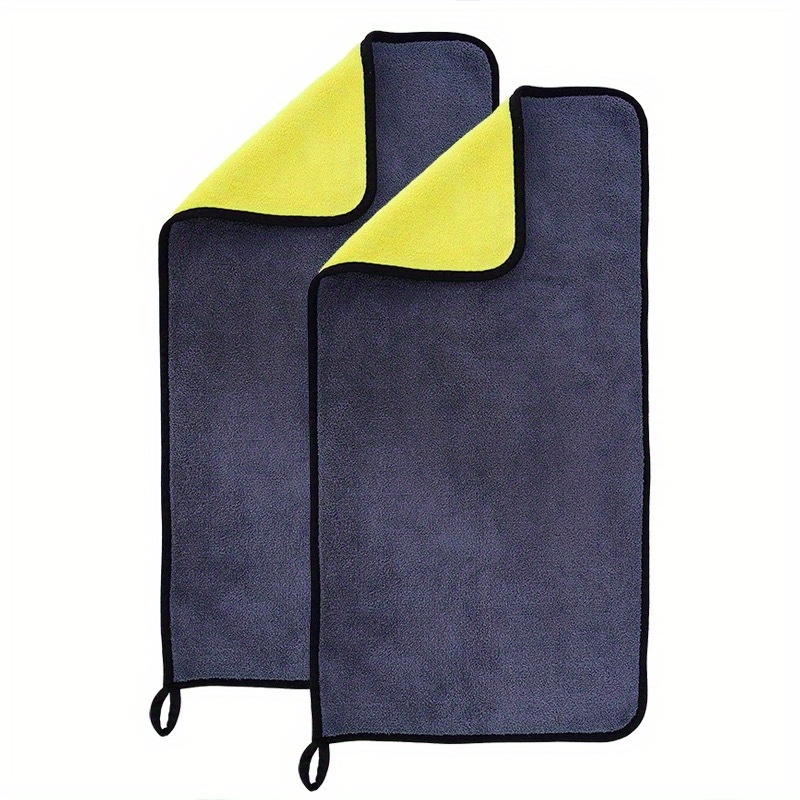 Image of High-density Car Washing Towel Coral Fleece Double-sided Thickened Car Cleaning Cloth Water-absorbing Glass Cleaning Towel Multifunctional Towel