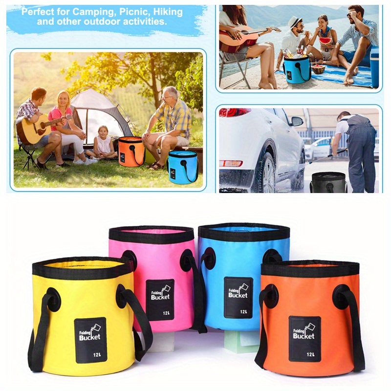 Car Collapsible Bucket Camping Water Storage Container - Temu