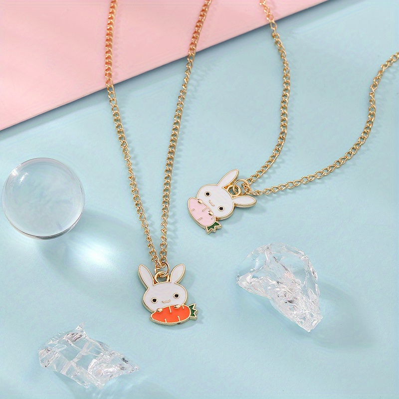 Craftdady 20Pcs Resin Rabbit Charm 10 Styles Cute Easter Bunny Charms  Carrot Animal Pendants Rabbit Jewelry for Women Girls Necklace Bracelet  Jewelry Making