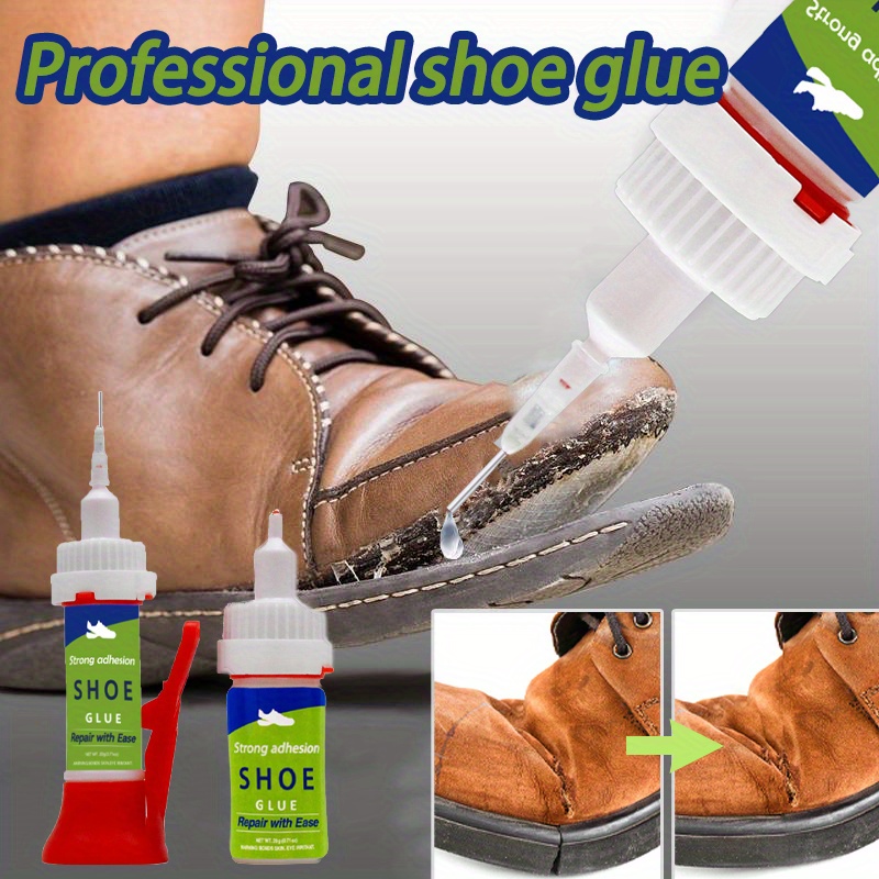 Shoe Glue Sole Repair Upper Adhesive | Sneaker Glue Repair,Boot Sole Fix  Glue,Quick Dry Boot Repair Formula Works in Seconds,Adhesive Clear  Waterproof