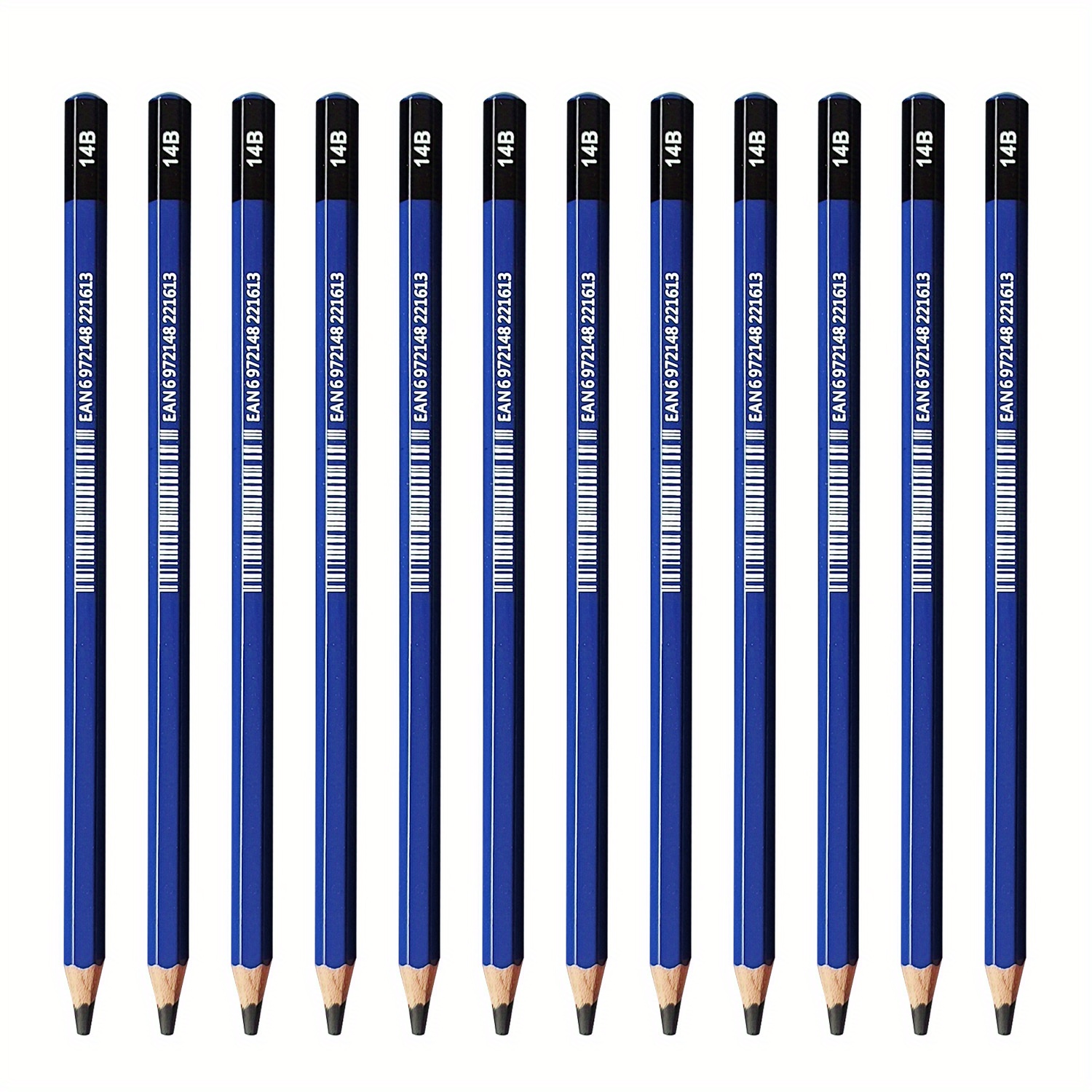Hexagonal 14b Graphite Pencil Professional Sketch Shading - Temu