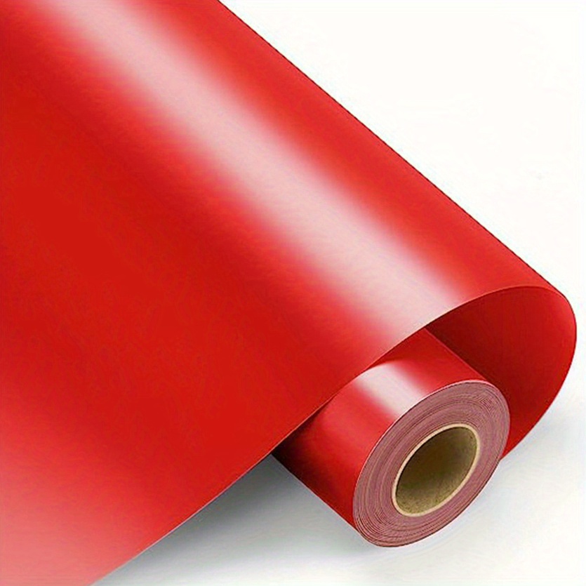 CAREGY Red Permanent Vinyl, Matte Red Adhesive Vinyl for Cricut - 12 x  60FT Red Permanent Vinyl Roll for Cutting Machine,Signs, Home