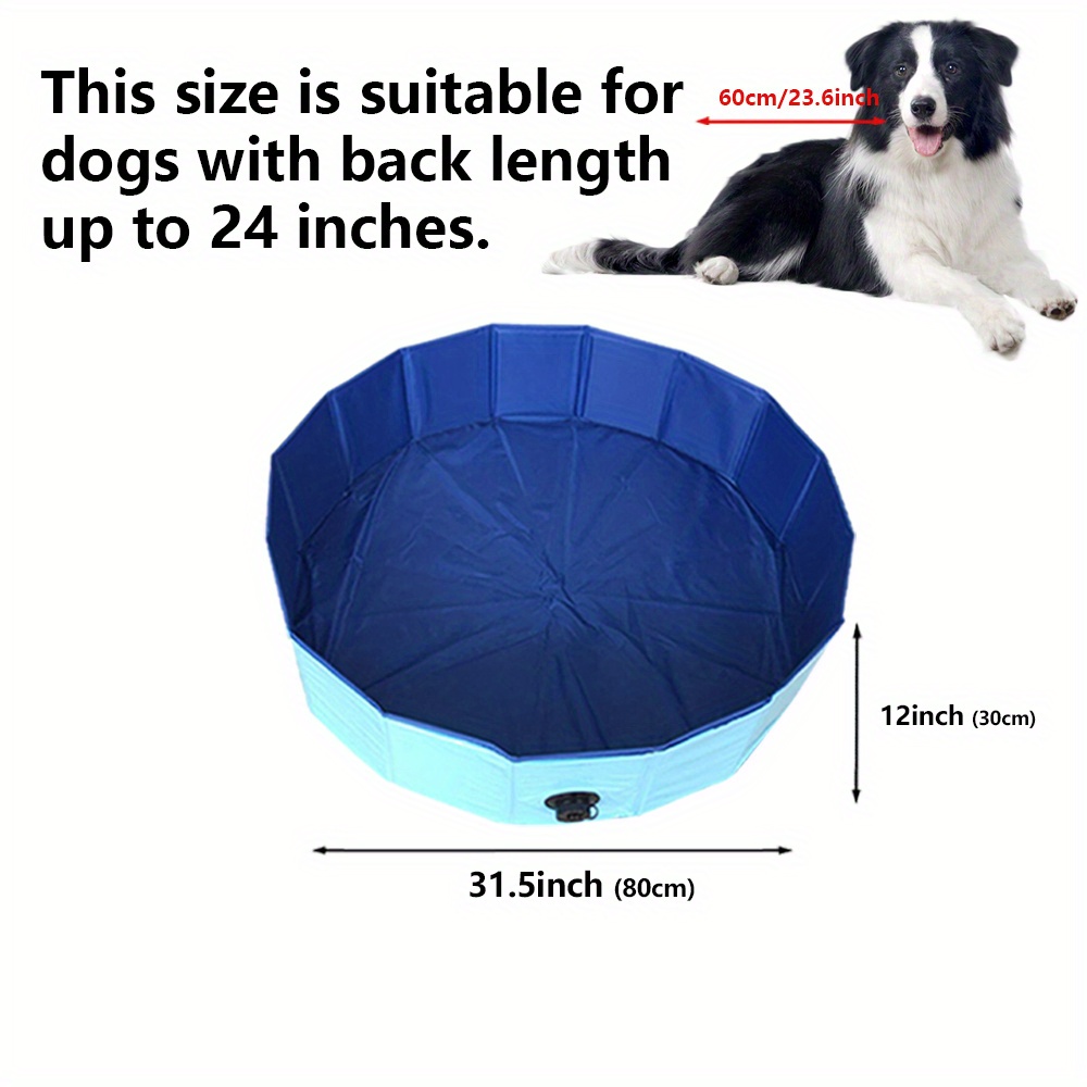 1pc Vasca Doccia Pieghevole Animali Domestici Piscina Cani - Temu Italy