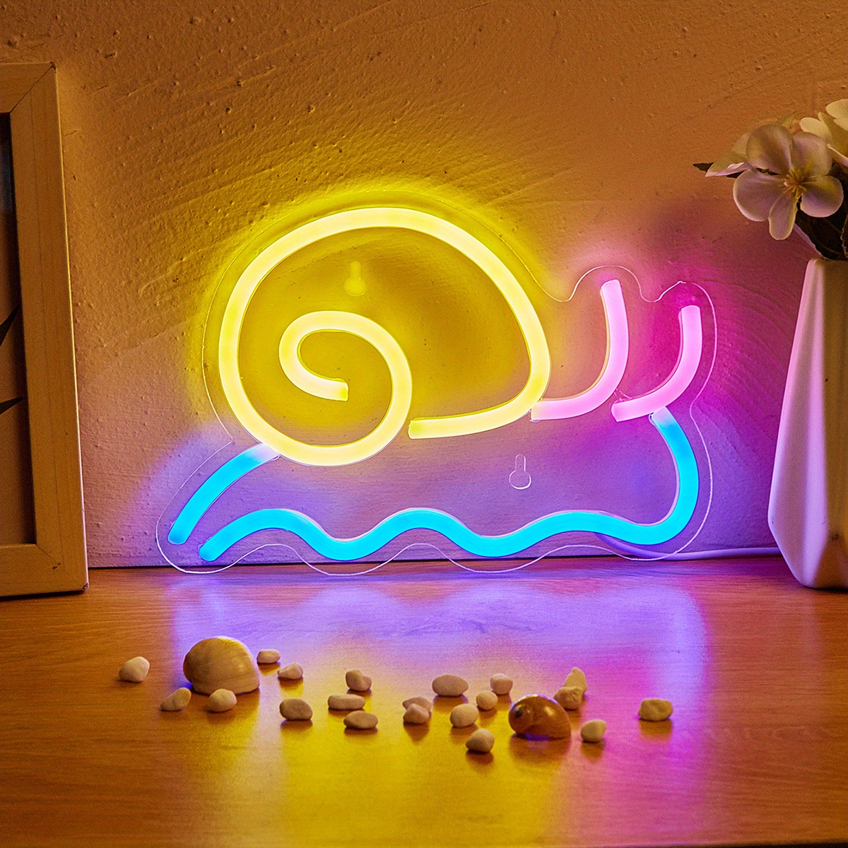 Snail Led Neon Sign Wall Table Decor Light Signs Usb Powered Temu 4550