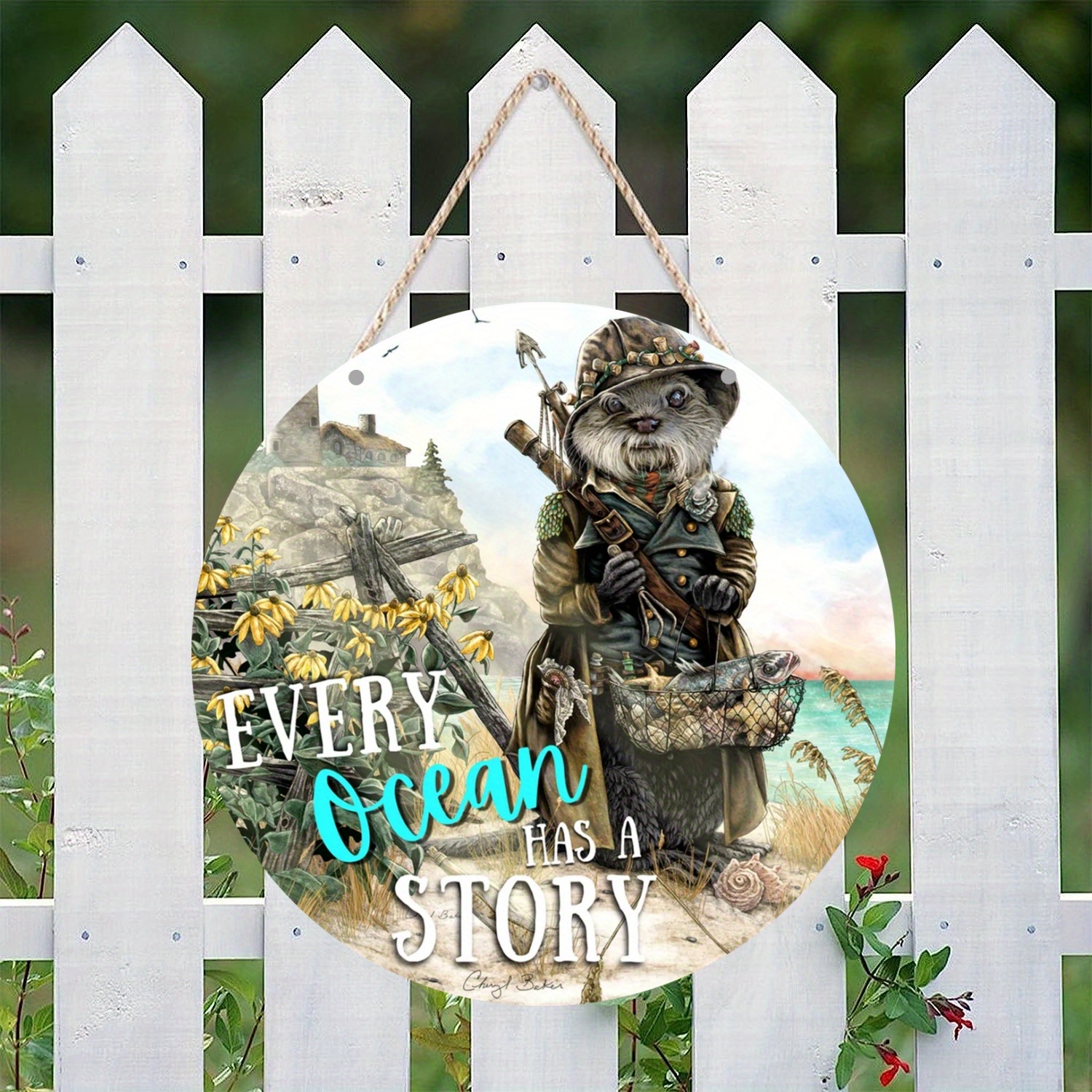 Beach Wreath Signs Wreath Attachments Door Hanger Wood Sign - Temu New