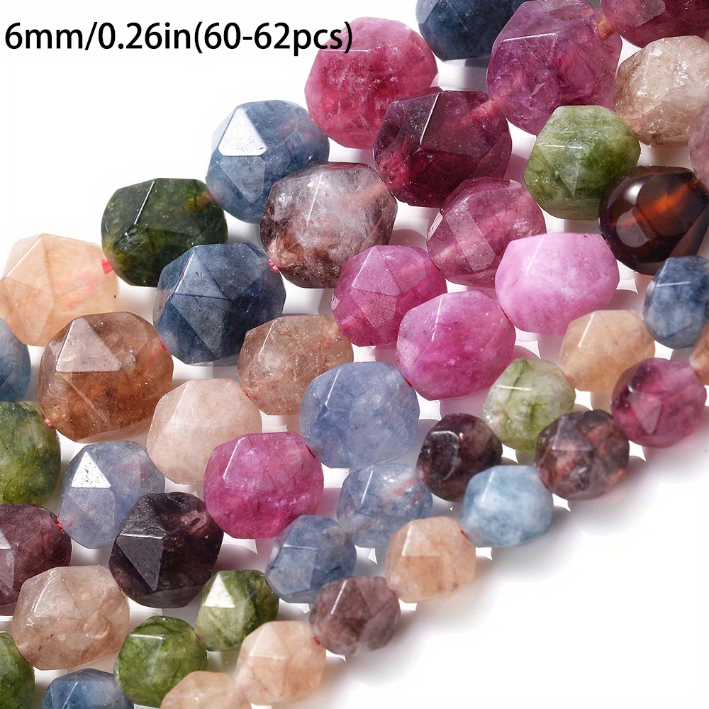 Image of Natural Stone Beads Spacer Beads For Jewelry Making Bracelet Necklace Additions 6/8/10mm