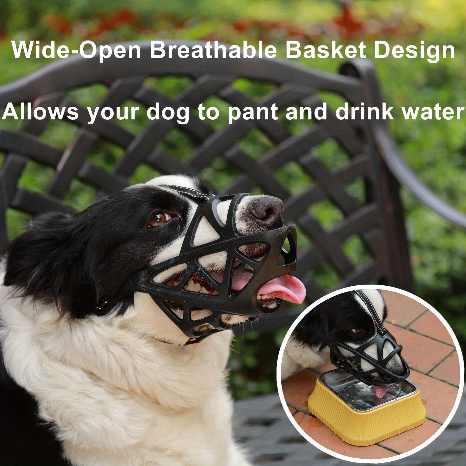 Dog Basket Muzzles Soft Breathable Cage Dog Muzzle Allows Temu Australia